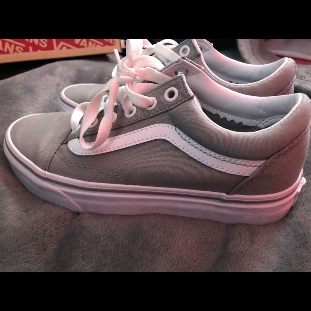 gray old skool vans